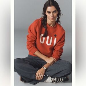 Clare V OUI sweatshirt XL NWT